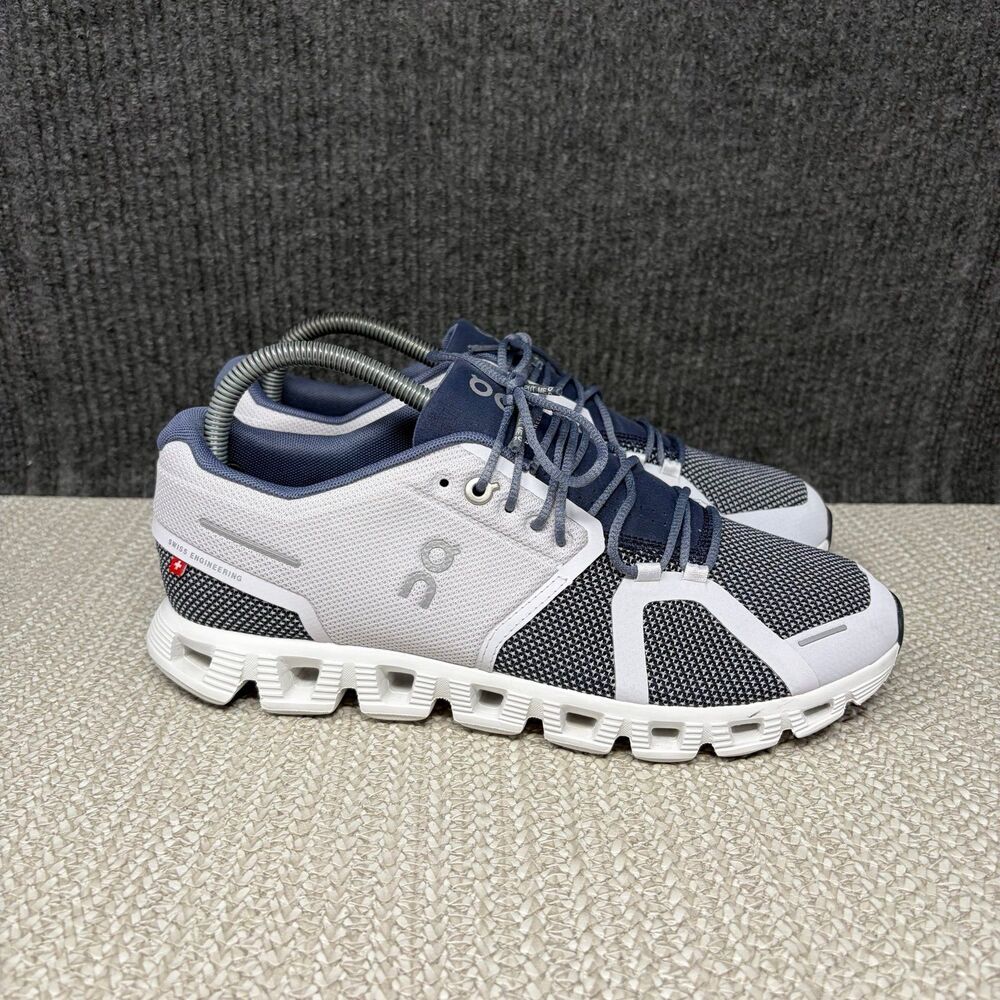 On Cloud 5 Combo Lavender Ink Blue Grey Athletic Running Shoes Women’s 9